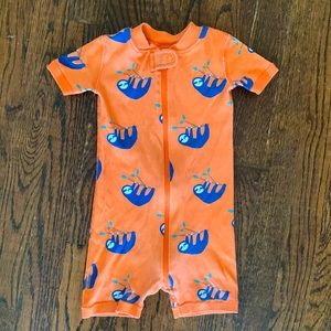 Hanna Andersson Sloth PJ Zip Sleeper